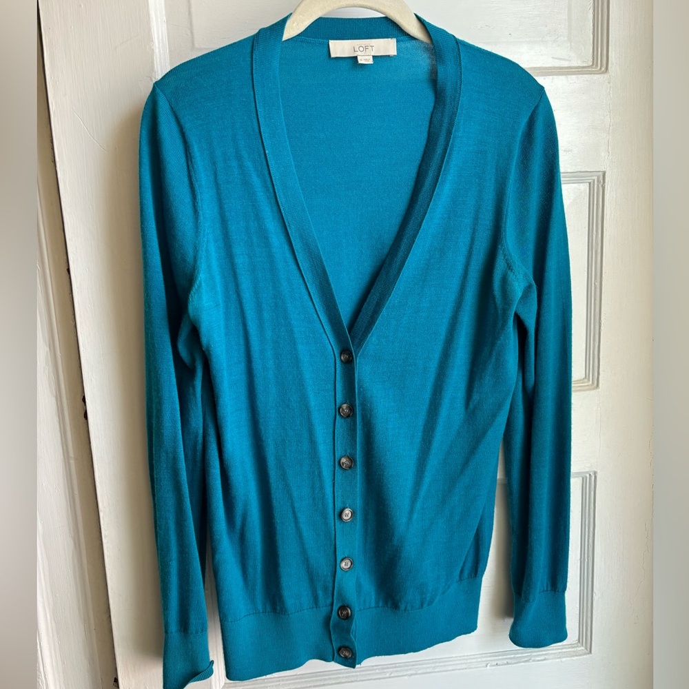 Loft Aqua Cardigan